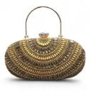 Women’s Evening Clutch Bag – Embellished Bridal Wedding Party Purse with Chain