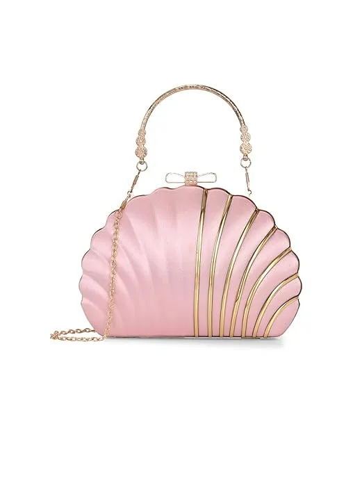 Luxury Shell Clutch Bag for Women | Bridal Party Handbag